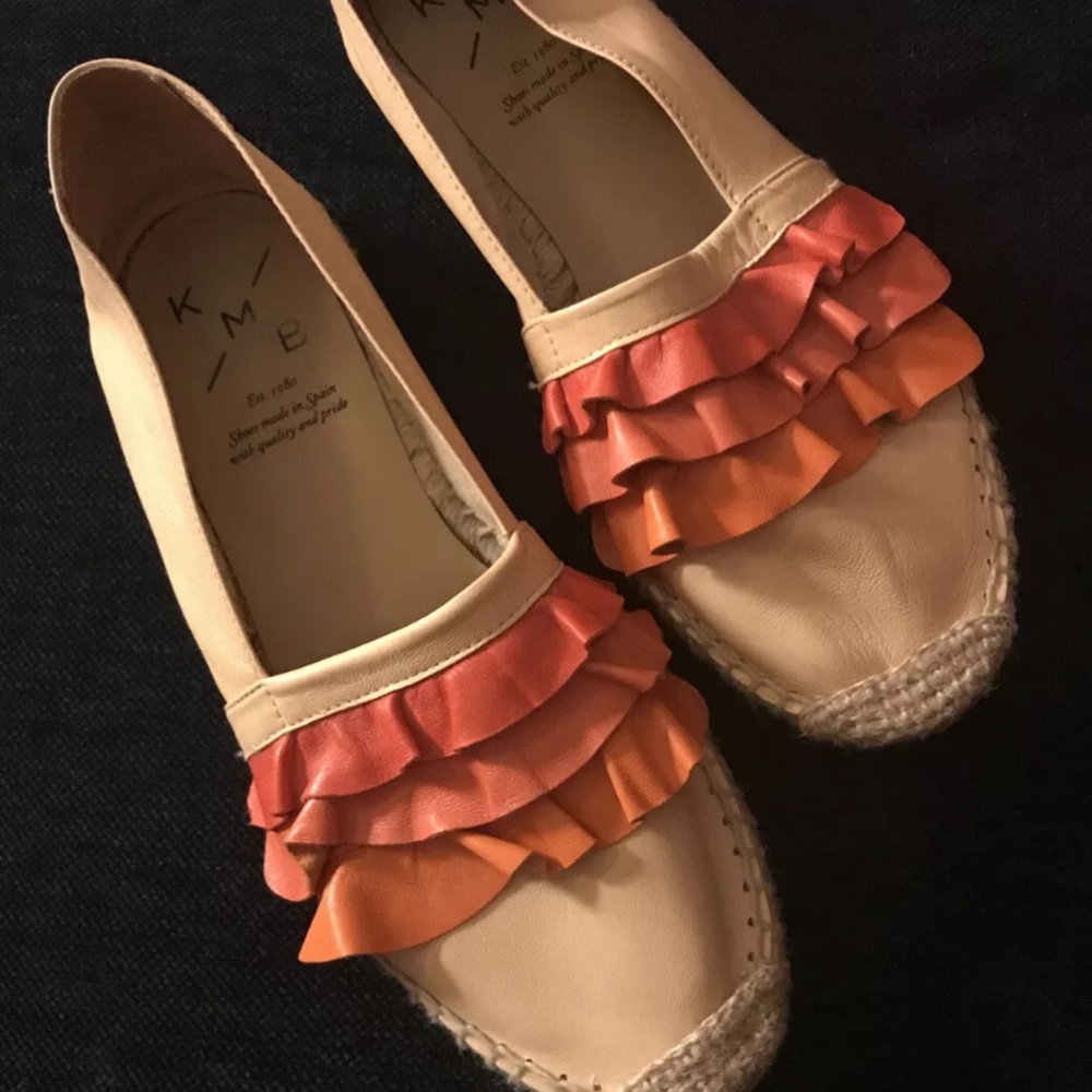Anthropologie leather flat